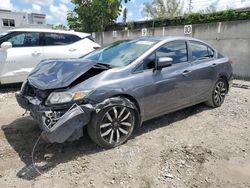 Honda Civic EXL salvage cars for sale: 2014 Honda Civic EXL