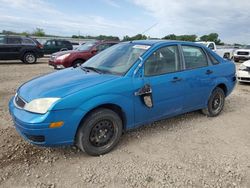 Salvage cars for sale at Kansas City, KS auction: 2007 Ford Focus ZX4