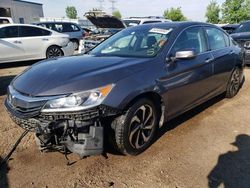 Salvage cars for sale from Copart Elgin, IL: 2016 Honda Accord EX