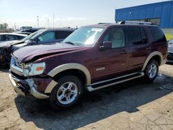 Salvage cars for sale at Woodhaven, MI auction: 2007 Ford Explorer Eddie Bauer