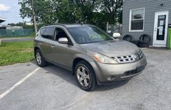 Nissan Murano sl salvage cars for sale: 2004 Nissan Murano SL