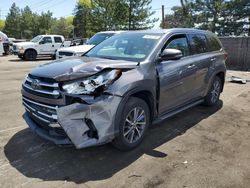 Toyota salvage cars for sale: 2017 Toyota Highlander SE