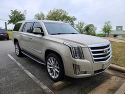 Salvage cars for sale from Copart Earlington, KY: 2017 Cadillac Escalade ESV Luxury