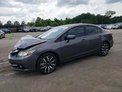 Salvage cars for sale at Florence, MS auction: 2015 Honda Civic EXL