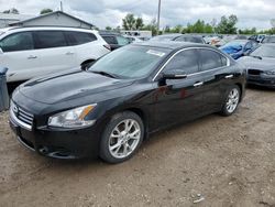 Salvage cars for sale at Pekin, IL auction: 2012 Nissan Maxima S