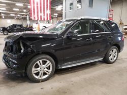 Salvage cars for sale from Copart Blaine, MN: 2015 Mercedes-Benz ML 350 4matic