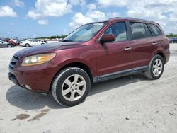 Salvage cars for sale from Copart West Palm Beach, FL: 2009 Hyundai Santa FE SE