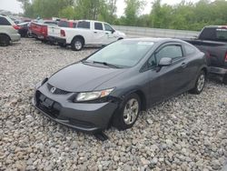 Salvage cars for sale at Barberton, OH auction: 2013 Honda Civic LX