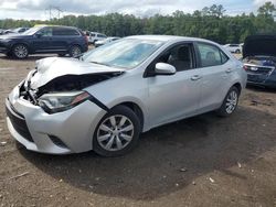 Salvage cars for sale at Greenwell Springs, LA auction: 2015 Toyota Corolla L