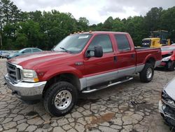 Salvage cars for sale at Austell, GA auction: 2001 Ford F250 Super Duty