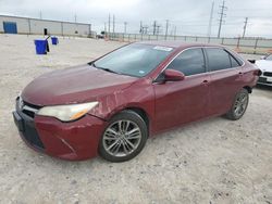 Salvage cars for sale from Copart Haslet, TX: 2015 Toyota Camry LE