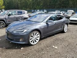 Salvage cars for sale at Graham, WA auction: 2016 Tesla Model S