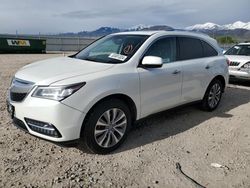 Salvage cars for sale at Magna, UT auction: 2015 Acura MDX Technology