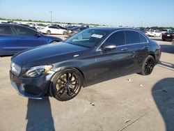 Salvage cars for sale at Wilmer, TX auction: 2015 Mercedes-Benz C300