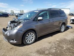 Salvage cars for sale at Rocky View County, AB auction: 2015 Toyota Sienna XLE