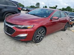 Chevrolet Malibu rs salvage cars for sale: 2021 Chevrolet Malibu RS