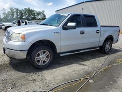 Salvage cars for sale from Copart Spartanburg, SC: 2007 Ford F150 Supercrew