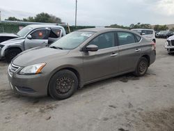 Salvage cars for sale from Copart Orlando, FL: 2015 Nissan Sentra S