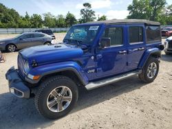 Salvage cars for sale at Hampton, VA auction: 2018 Jeep Wrangler Unlimited Sahara