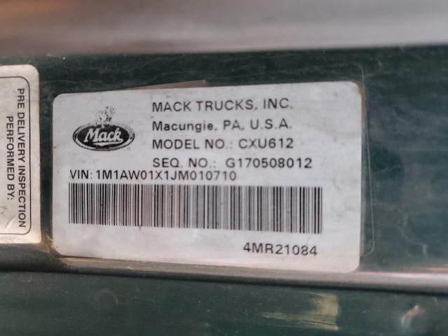 2018 Mack 600 CXU600