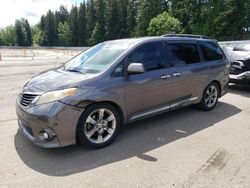Salvage cars for sale at Arlington, WA auction: 2013 Toyota Sienna Sport