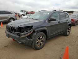 Jeep Cherokee salvage cars for sale: 2017 Jeep Cherokee Trailhawk