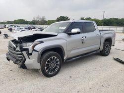 Salvage cars for sale at San Antonio, TX auction: 2024 Toyota Tundra Crewmax Limited