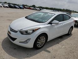 Salvage cars for sale from Copart San Antonio, TX: 2015 Hyundai Elantra SE