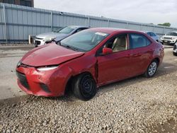 Salvage cars for sale from Copart Kansas City, KS: 2014 Toyota Corolla L