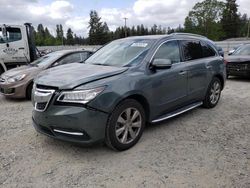 Salvage cars for sale from Copart Graham, WA: 2014 Acura MDX Advance