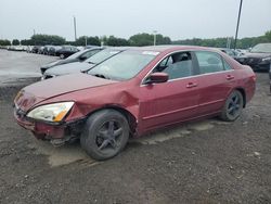 Salvage cars for sale at East Granby, CT auction: 2004 Honda Accord EX