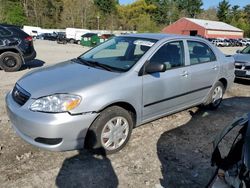 Salvage cars for sale at Mendon, MA auction: 2007 Toyota Corolla CE