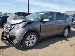 Salvage cars for sale from Copart Woodhaven, MI: 2012 Honda CR-V EX