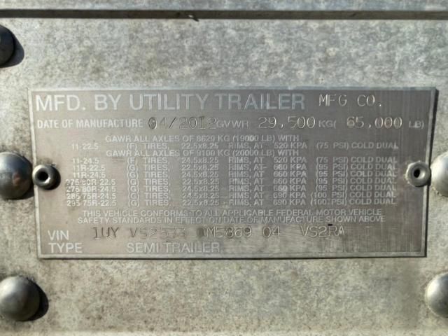 2013 Utility 53 X 102