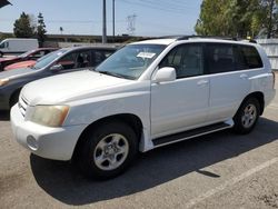 Salvage cars for sale from Copart Rancho Cucamonga, CA: 2003 Toyota Highlander