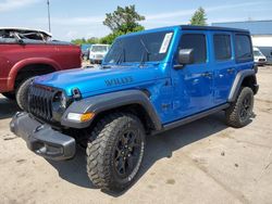 Salvage cars for sale at Woodhaven, MI auction: 2022 Jeep Wrangler Unlimited Sport