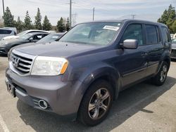 Salvage cars for sale from Copart Rancho Cucamonga, CA: 2015 Honda Pilot EX