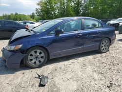 Salvage cars for sale at Candia, NH auction: 2010 Honda Civic LX