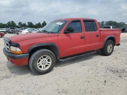 Vehiculos salvage en venta de Copart Houston, TX: 2003 Dodge Dakota Quad Sport