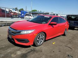 Honda salvage cars for sale: 2018 Honda Civic EX