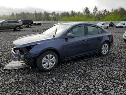 Salvage cars for sale at Windham, ME auction: 2013 Chevrolet Cruze LS