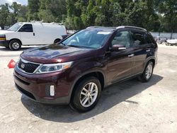 Salvage cars for sale at Ocala, FL auction: 2014 KIA Sorento LX