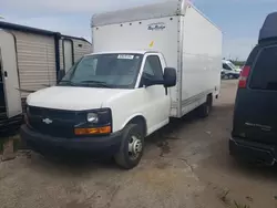 Salvage trucks for sale at Woodhaven, MI auction: 2015 Chevrolet Express G3500