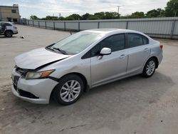 Salvage cars for sale from Copart Wilmer, TX: 2012 Honda Civic EX