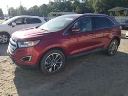 Vehiculos salvage en venta de Copart Savannah, GA: 2016 Ford Edge Titanium