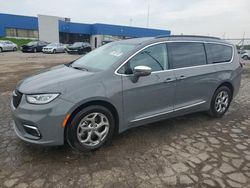 Salvage cars for sale at Woodhaven, MI auction: 2022 Chrysler Pacifica Limited