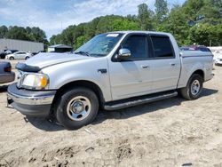 Salvage cars for sale from Copart Seaford, DE: 2001 Ford F150 Supercrew