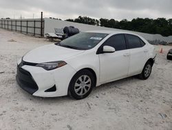 Salvage cars for sale from Copart New Braunfels, TX: 2017 Toyota Corolla L