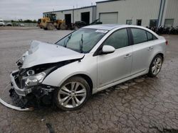 Salvage cars for sale at Kansas City, KS auction: 2011 Chevrolet Cruze LTZ