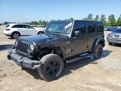 Jeep salvage cars for sale: 2017 Jeep Wrangler Unlimited Sport